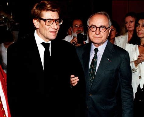 ives st lauren|yves saint laurent and pierre berge.